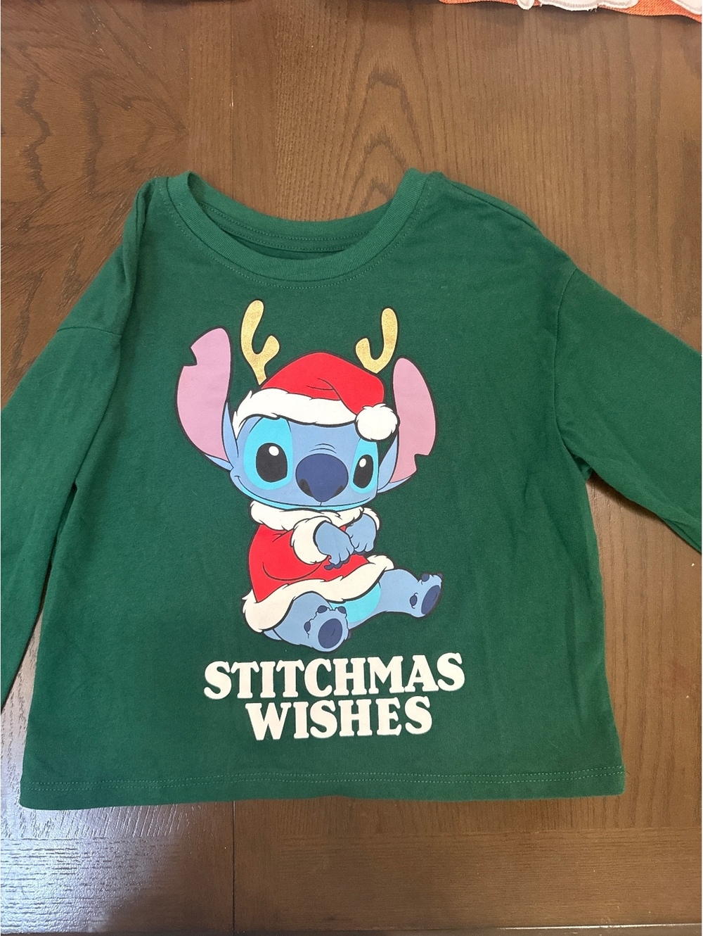 Disney Stitch Christmas Long Sleeve by for Kids Size M (8)